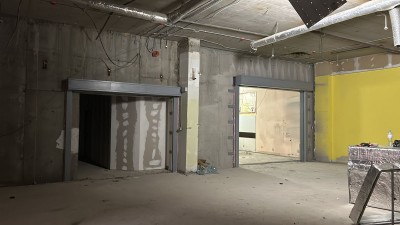 Установка противопожарной шторы как в ТРК Норд